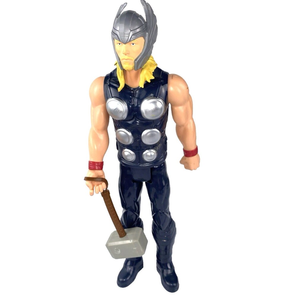 Hasbro Marvel Thor Action Figure Titan Hero Series 2016 - 12" Inch With Hammer